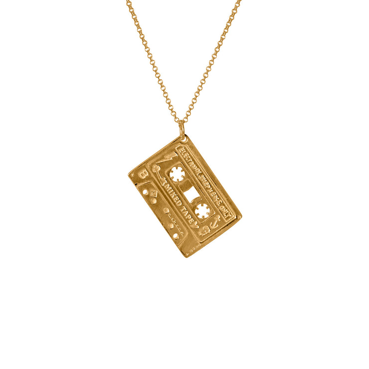 Edge Only X Electronic Sheep Men's Mixed Tape Pendant in Gold vermeil B Side