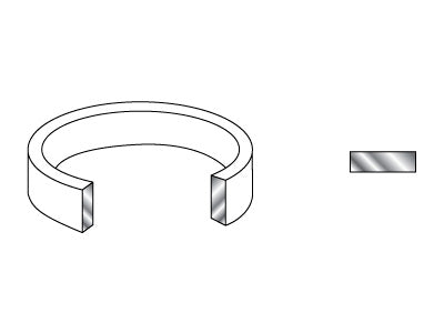 Flat ring profile drawing