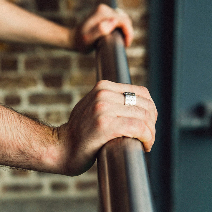 Edge Only Galaxy Ring in sterling silver
