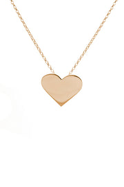 Edge Only Heart Pendant XL in 18ct gold vermeil