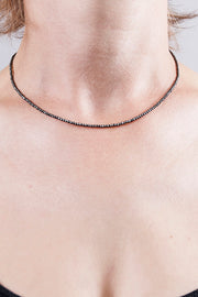Edge Only Hematine Bead Necklace