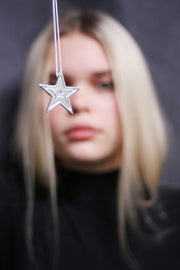 Edge Only Megastar Pendant in sterling silver