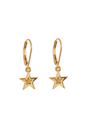 Mini Megastar Drop Earrings 18ct gold vermeil. Recycled sterling silver