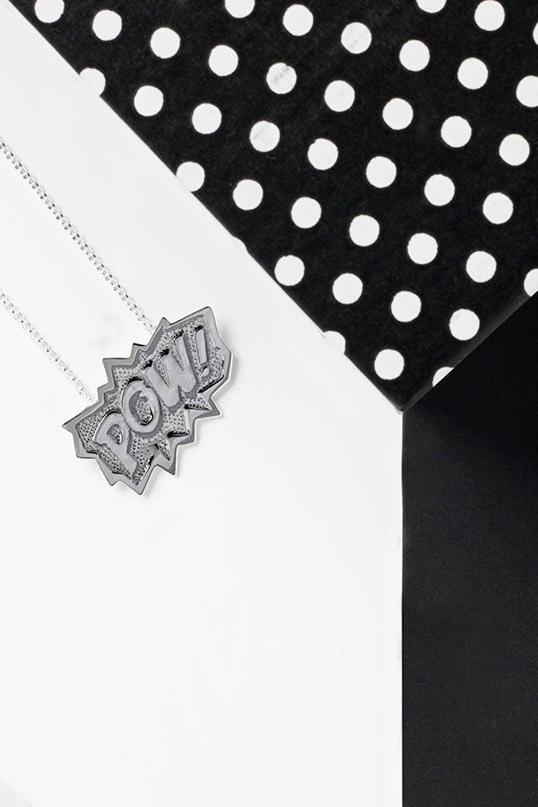 Edge Only POW! Pendant XL in sterling silver