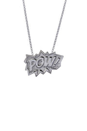Edge Only POW! Pendant XL in sterling silver
