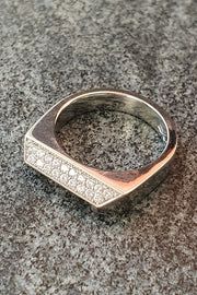 Platinum Diamond Rooftop Ring by Edge Only