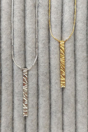 Edge Only Rugged Pendant - Men's in recycled sterling silver and 18ct gold vermeil