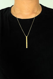 Edge Only Rugged Pendant men's in 18ct gold vermeil