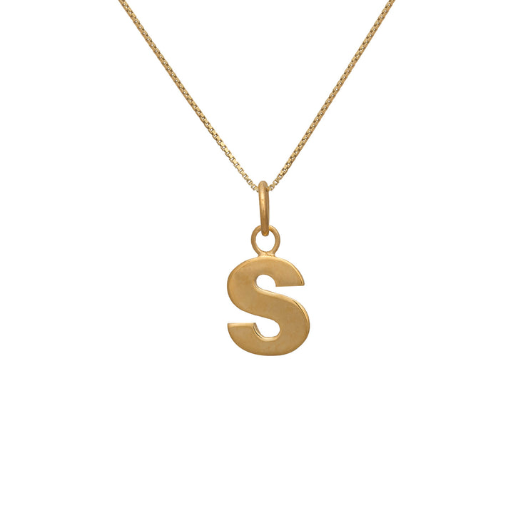 SAMPLE - Letter Pendant - 18ct Gold Vermeil