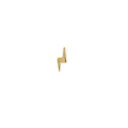 14 carat gold Tiny Lightning Bolt Earring