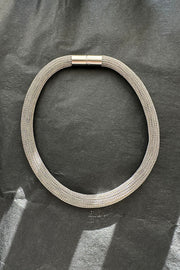 Edge Only stainless steel Tube Necklace 10mm. 42cm long.