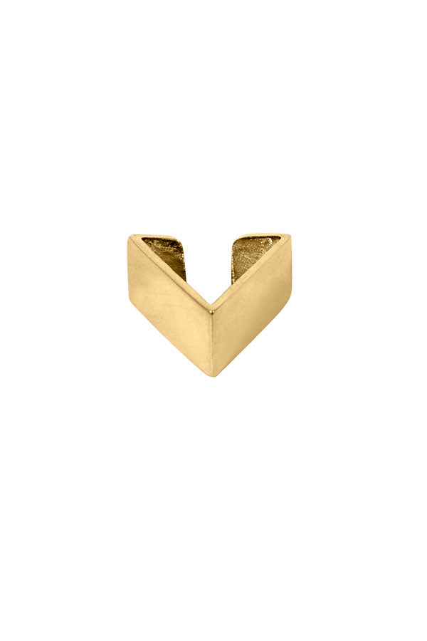 Edge Only Triangle Ear Cuff in 18ct gold vermeil