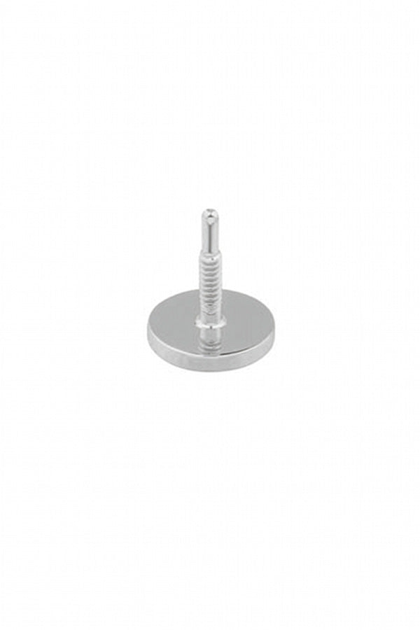 Circle Labret front screw sterling silver