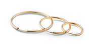solid gold 20mm creole hoops 14ct gold stamped 585