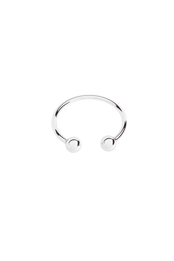 Edge Only ear cuff with balls sterling silver