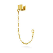 Edge Only Ear cuff with chain 18ct gold vermeil
