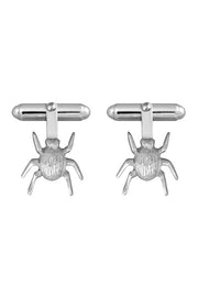 Edge Only Striped Bug Cufflinks in Sterling Silver