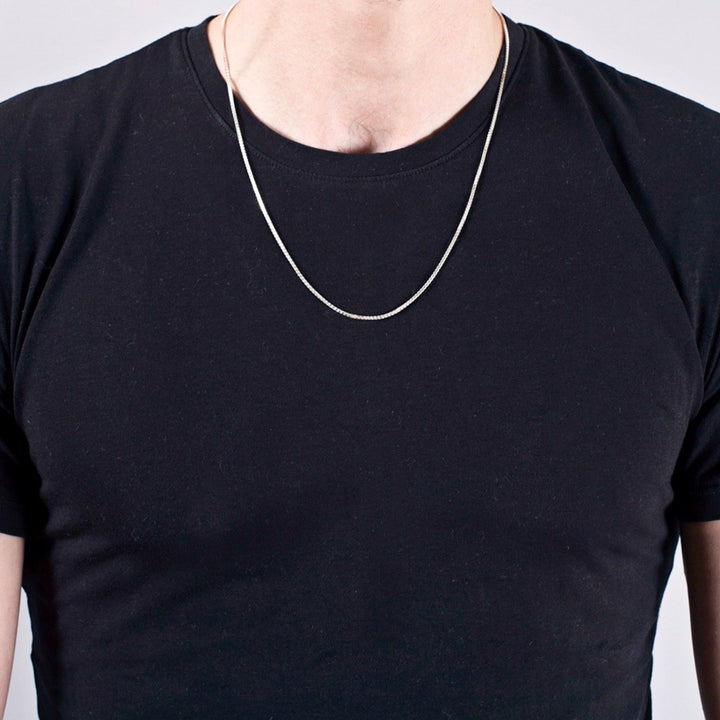 Edge Only 1.5 Box Chain in sterling silver 22" 