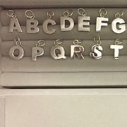 Edge Only Letters Necklaces in sterling silver Alphabet