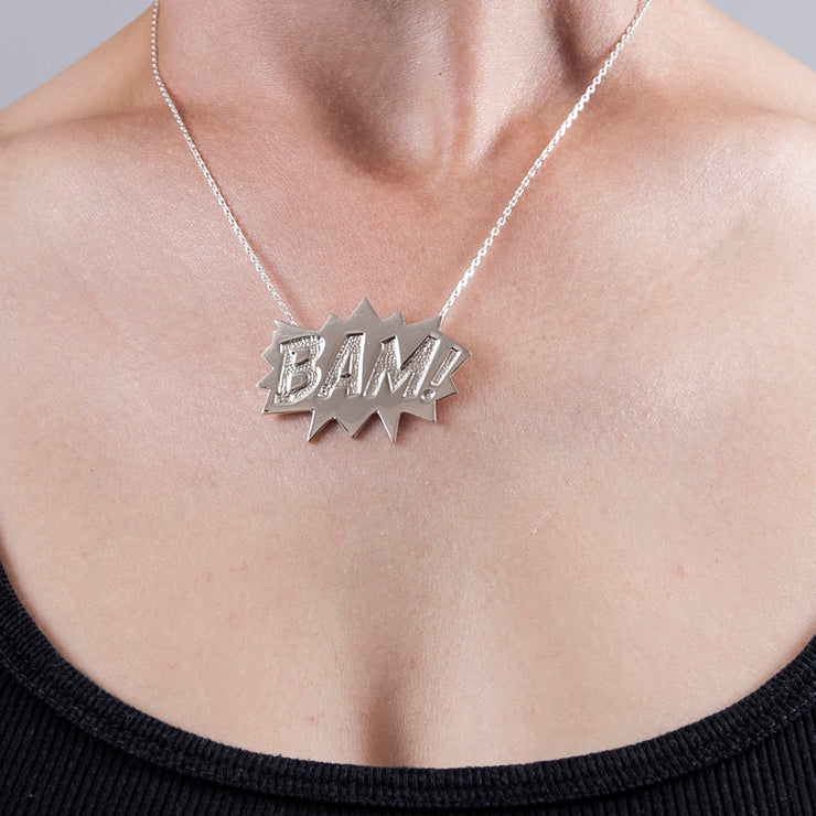 Edge Only BAM Pendant Large in Sterling Silver