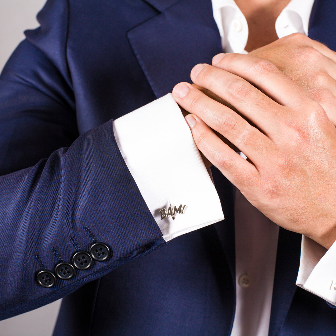 Edge Only Bam Cufflinks in sterling silver