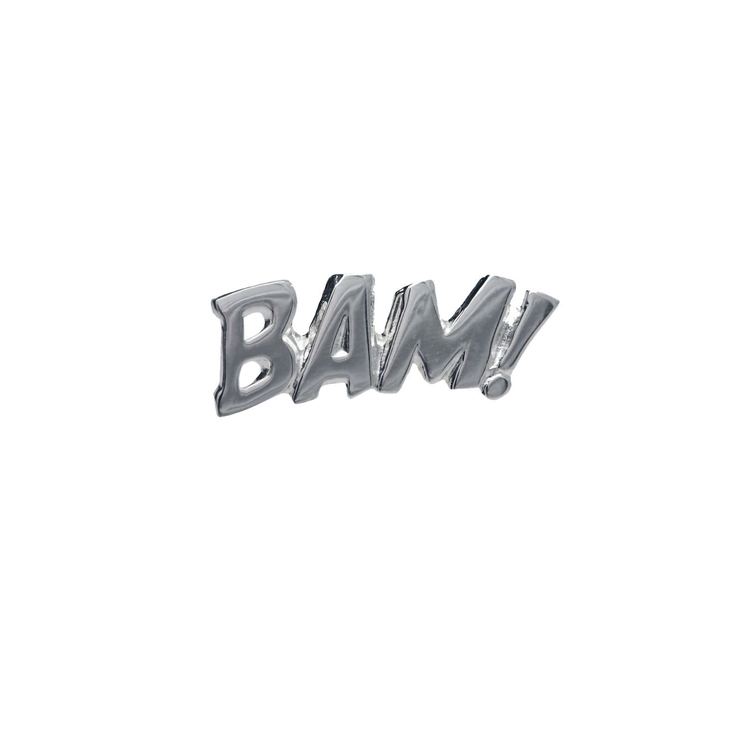 BAM Lapel Pin or Tie Tack in Sterling Silver 