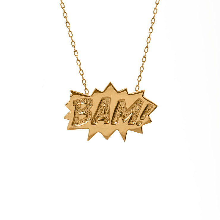 Edge Only BAM Pendant Large in 18ct gold vermeil