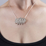 Edge Only BAM Pendant Large in sterling silver