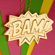 Edge Only BAM Pendant XL in 18ct gold vermeil