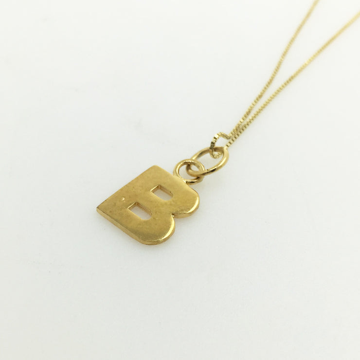 SAMPLE - Letter Pendant - 18ct Gold Vermeil