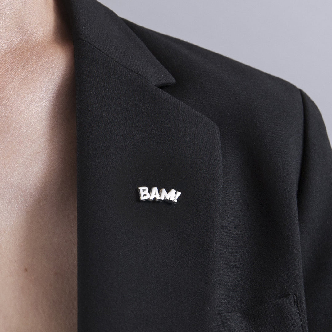 Sterling Silver Bam Lapel Pin