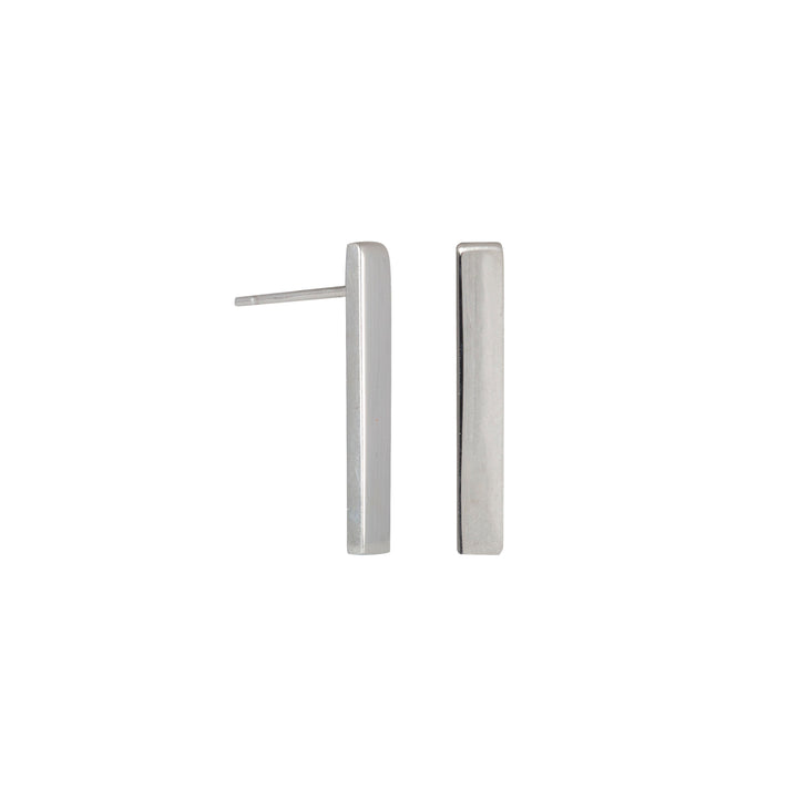 Edge Only Bar Earrings in sterling silver