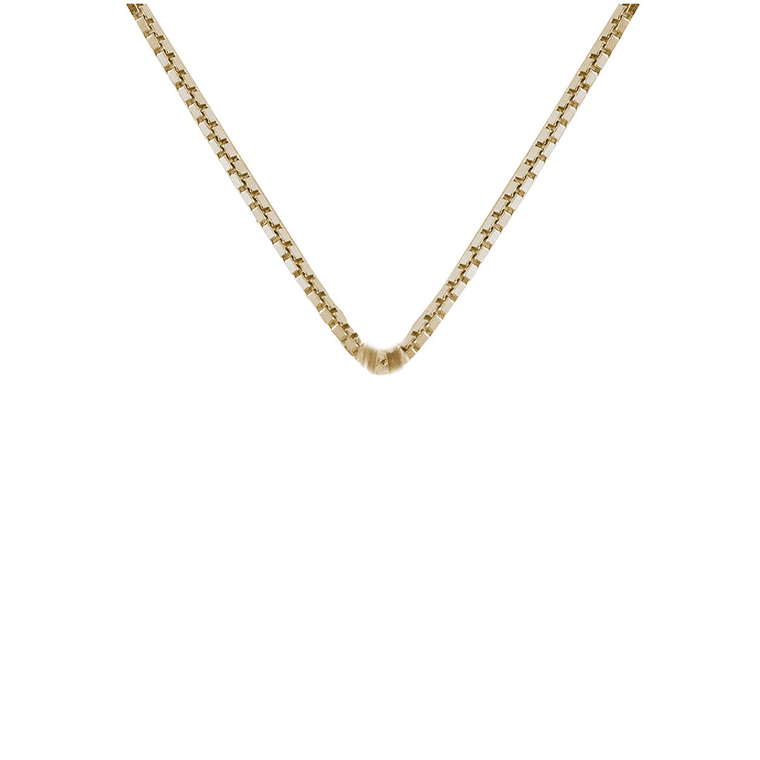 Box Chain 20"/50cm - 18ct gold vermeil