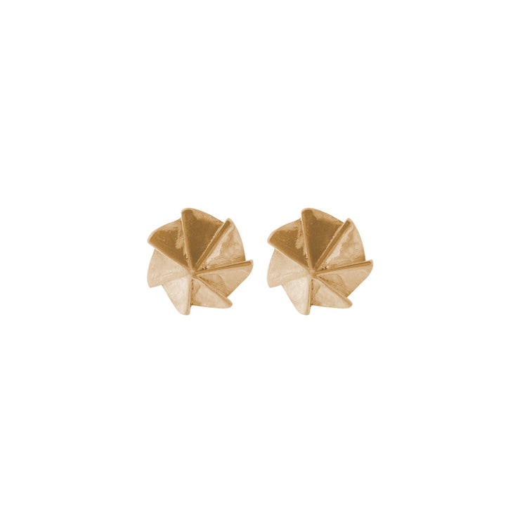 Edge Only Countersink Earrings in 18ct gold vermeil