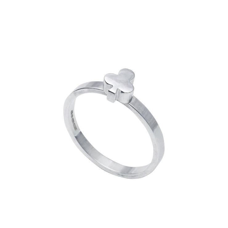 Edge Only Club stacking ring in sterling silver