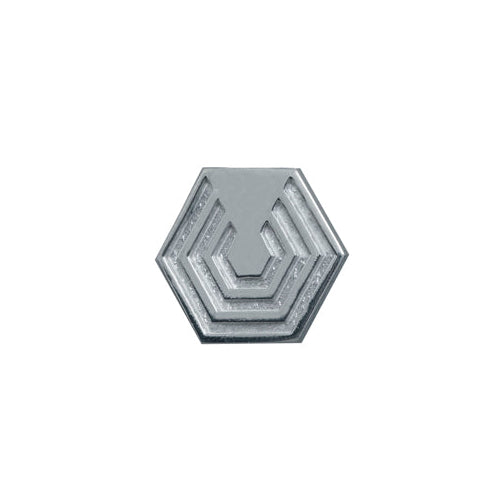Edge Only Hexagon Pin sterling silver