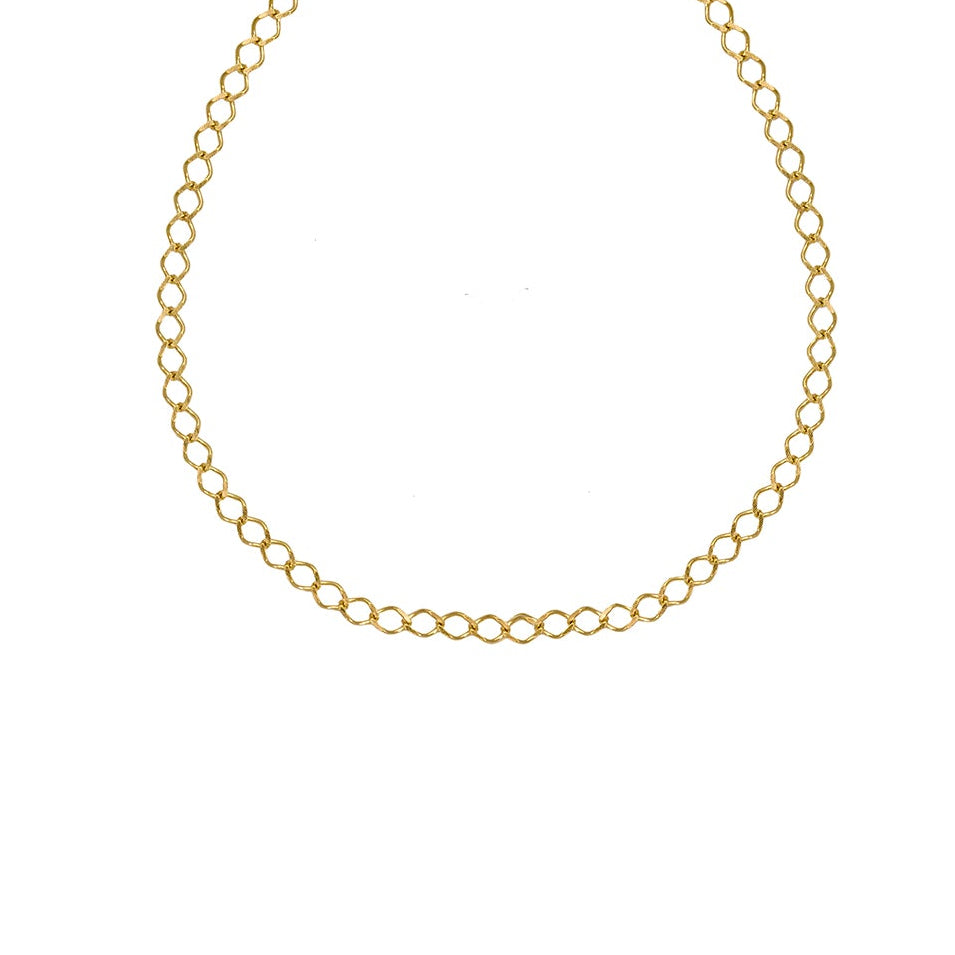 Edge Only 9 carat gold Rombo style link chain. 