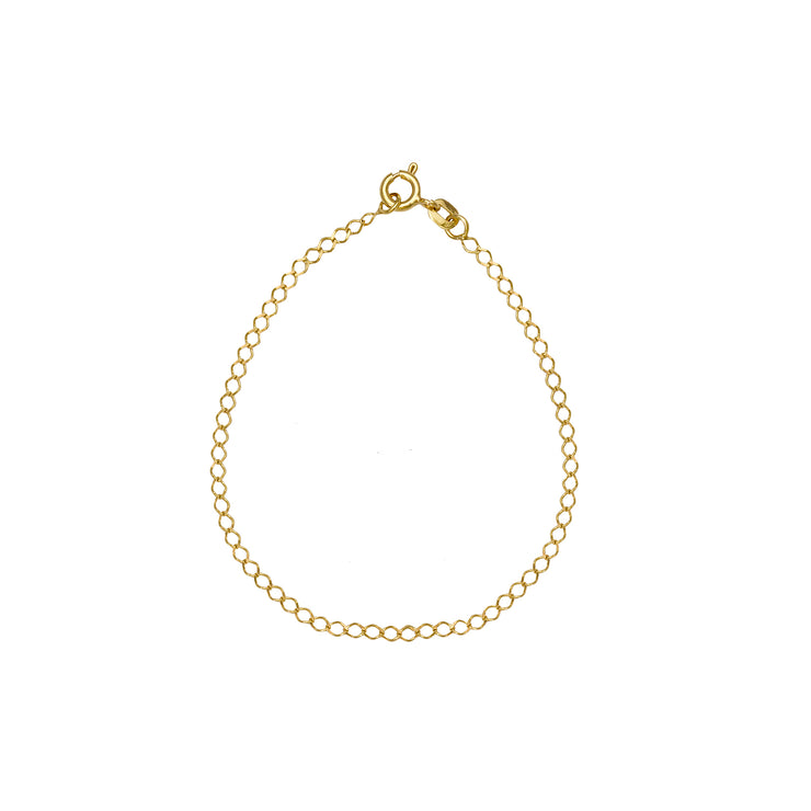 9ct Gold 45cm Linked Circles Trace Necklet