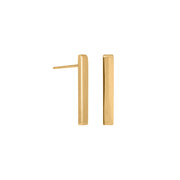 Edge Only Bar Earrings in 18ct gold vermeil