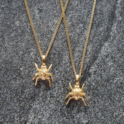 Edge Only Spotted and Striped Bug pendants in 18ct gold vermeil