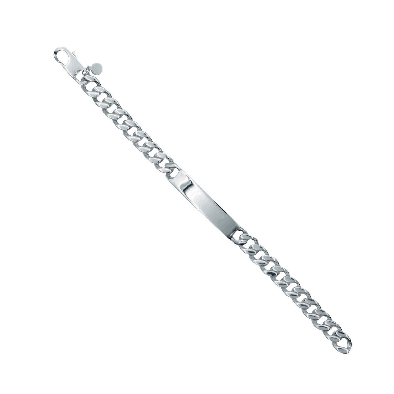 Edge Only Heavy ID Bracelet in sterling silver