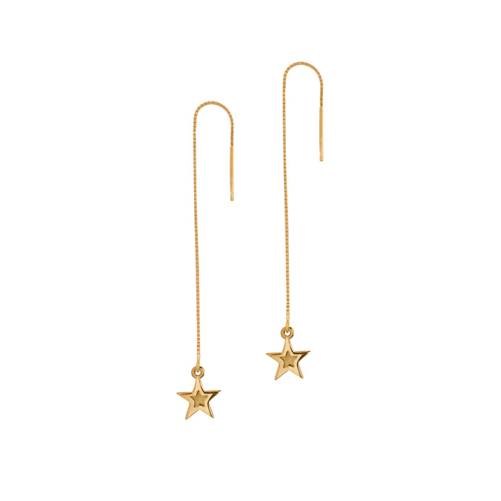 Edge_Only - Megastar Ear Threader 18ct gold vermeil