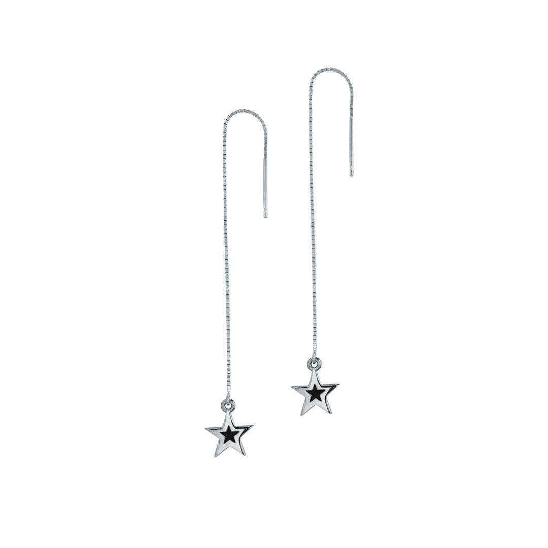 Edge_Only Megastar Ear Threader Oxidised black 