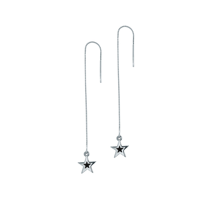 Edge_Only Megastar Ear Threader Oxidised black 