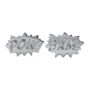 Edge Only Pow and Bam Earrings in Sterling Silver
