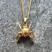 Edge Only Striped Bug Pendant in 18ct gold vermeil