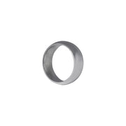 Edge Only Wide Court Band 8mm in 9 carat white gold