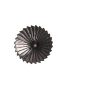 Edge Only Spiral Burr Earrings in Black Rhodium