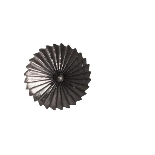 Edge Only Spiral Burr Earrings in Black Rhodium