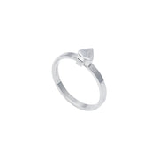 Edge Only Spade stacking ring in sterling silver. card suit